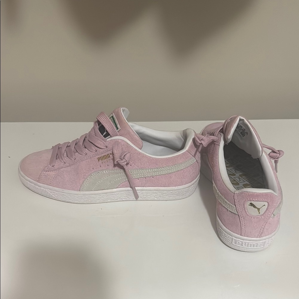 Pink puma sneakers